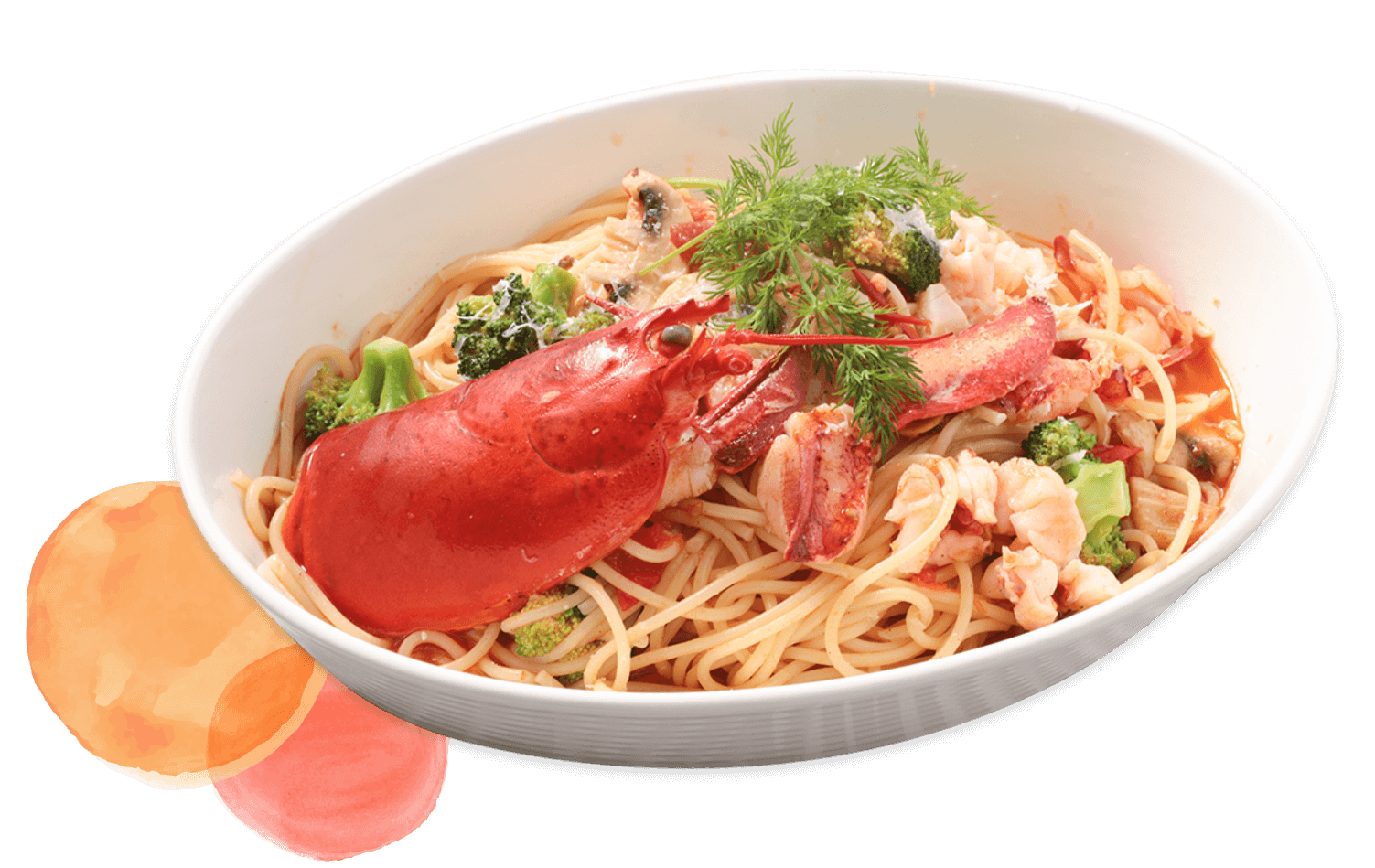 オマール海老とブロッコリーのパスタ